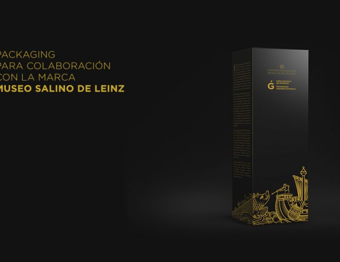 Packaging colaboracion con Museo Salino de Leinz Sidra Natural G